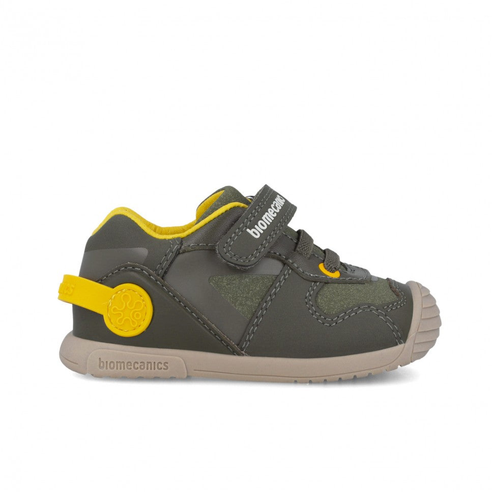 Biomecanics pantofi baieti 18-25 Sauvage Militare cu galben
