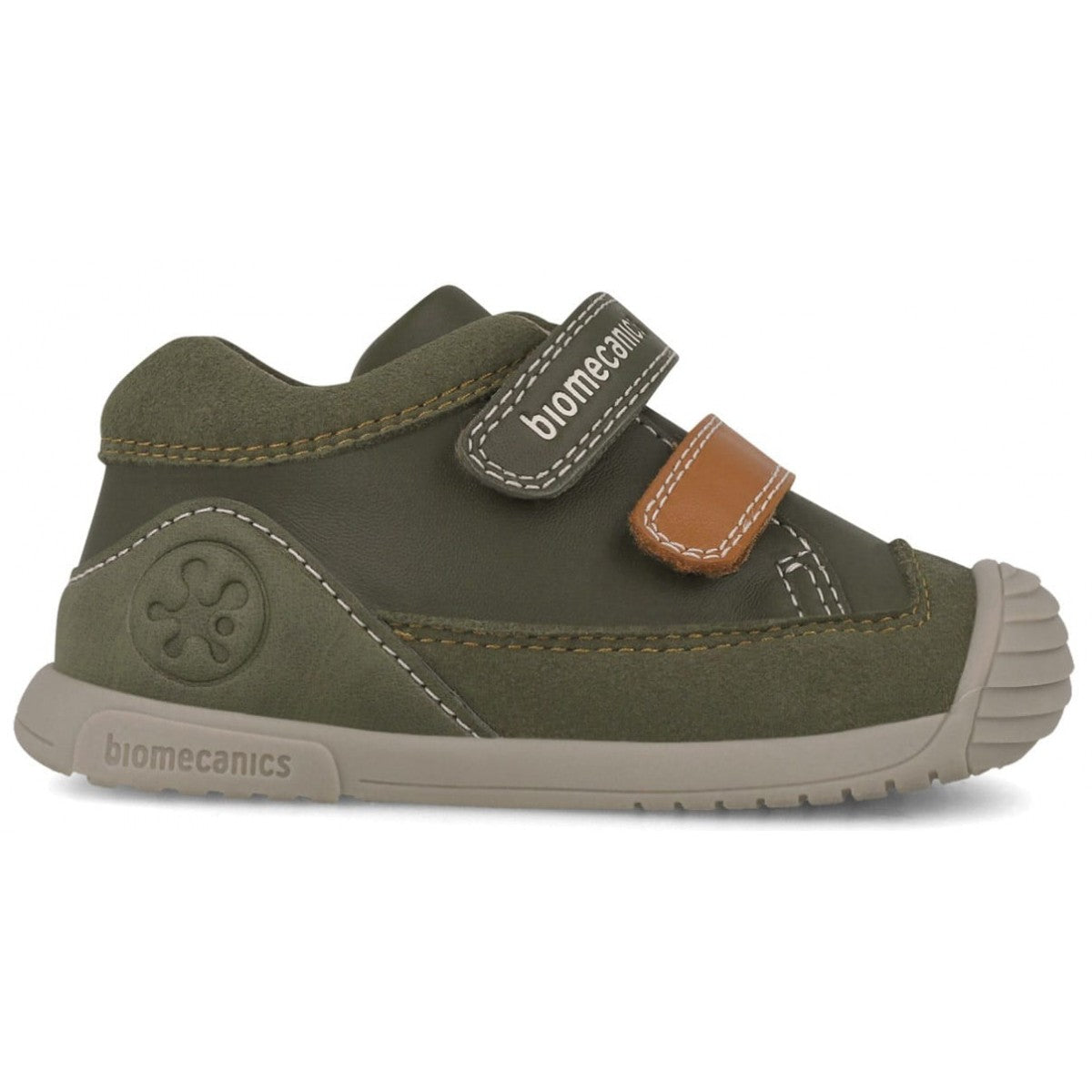 Biomecanics pantofi baieti 18-25 Sauvage Militare cu maro
