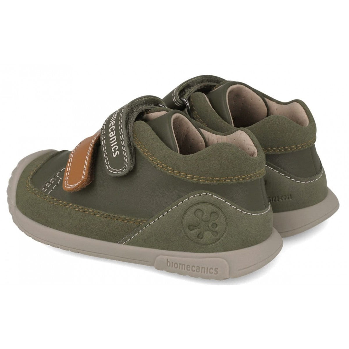 Biomecanics pantofi baieti 18-25 Sauvage Militare cu maro