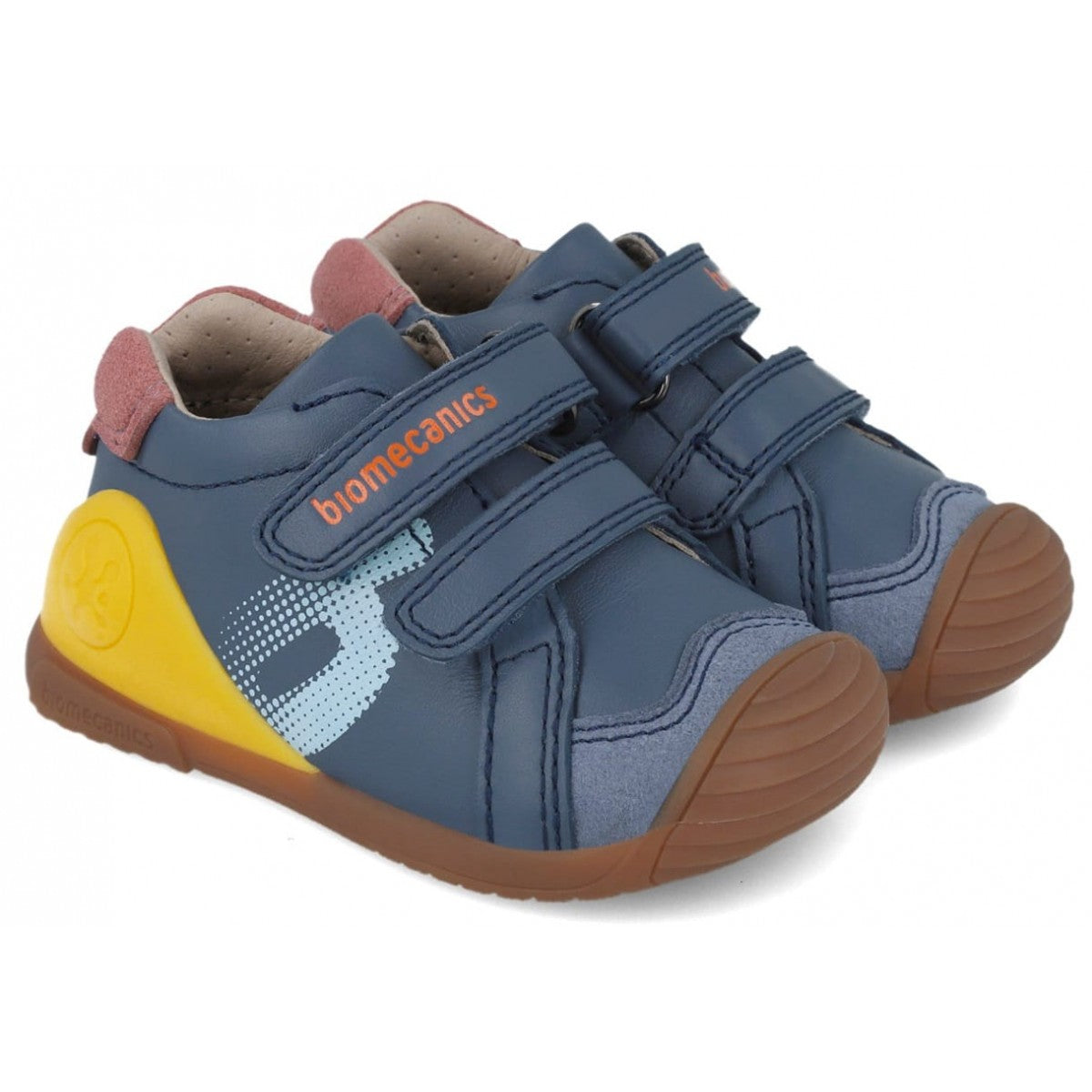 Biomecanics pantofi baieti 18-25 Sauvage Petrol cu mustariu