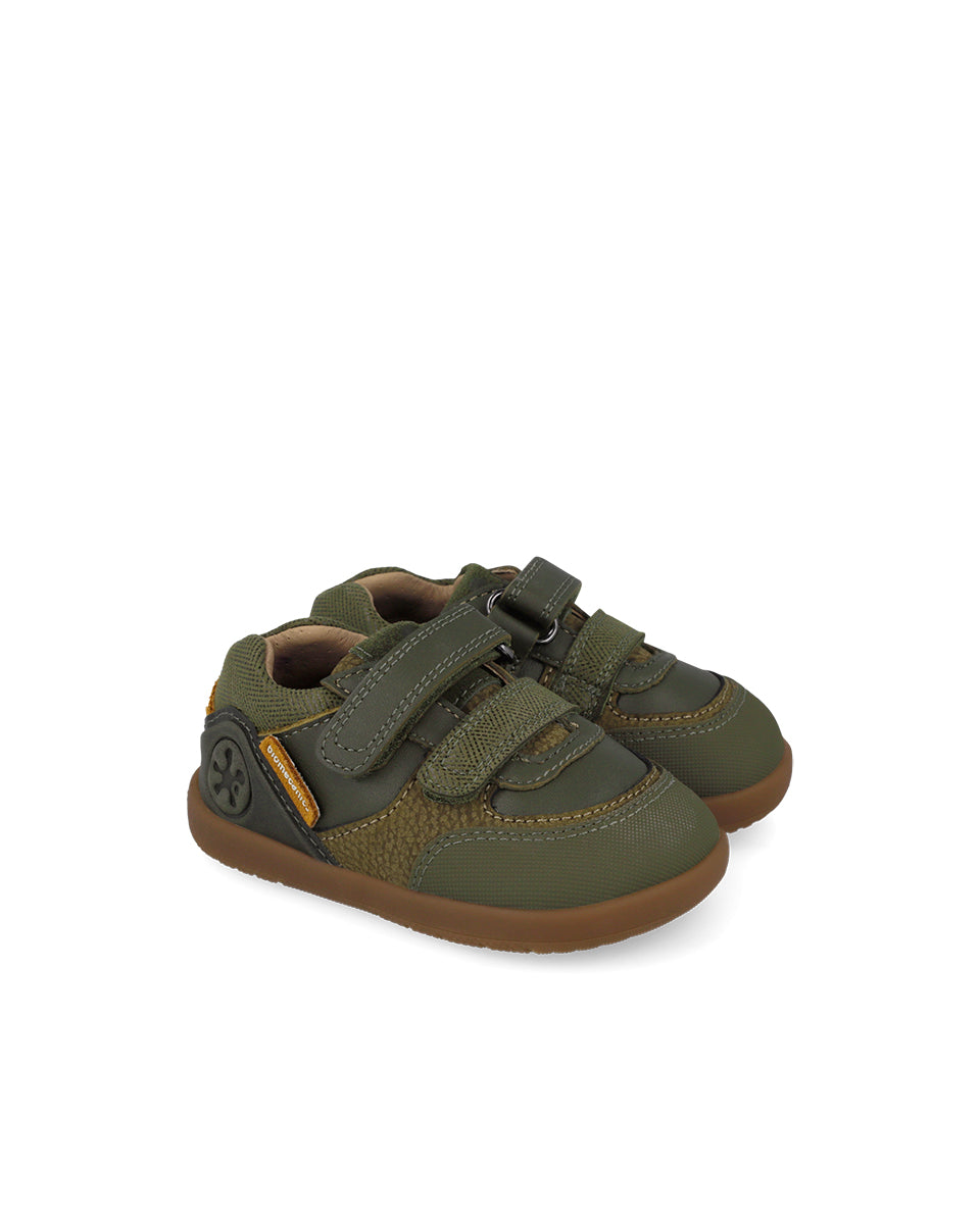 Biomecanics pantofi baieti Barefoot 19-26 Sauvage Militare