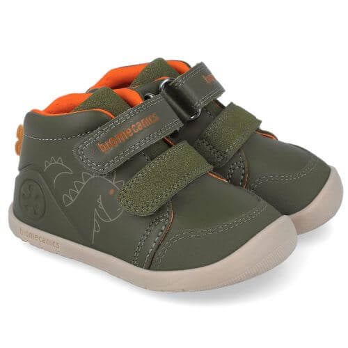 Biomecanics pantofi baieti Barefoot 24-26 Sauvage Militare cu dino