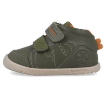 Biomecanics pantofi baieti Barefoot 19-23 Sauvage Militare cu dino