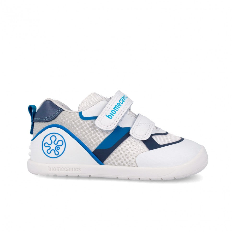 Biomecanics pantofi baieti  BAREFOOT 19-26 Rejilla Blanco Y Petrol Imagine secundară a produsului