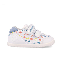 Biomecanics pantofi baieti  BAREFOOT 19-26 Napa Blanco forme geometrie
