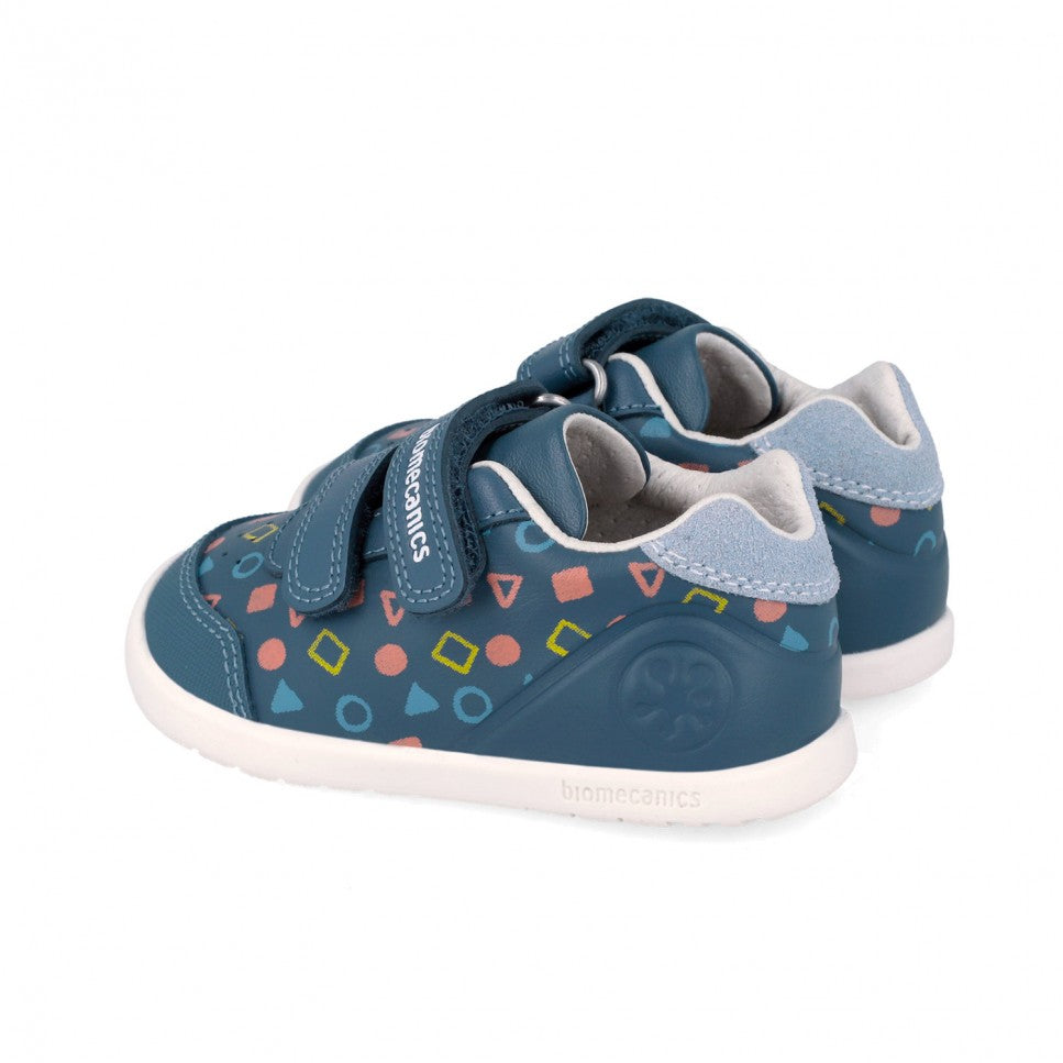 Biomecanics pantofi baieti  BAREFOOT 19-26 Sauvage Petrol forme geometrie