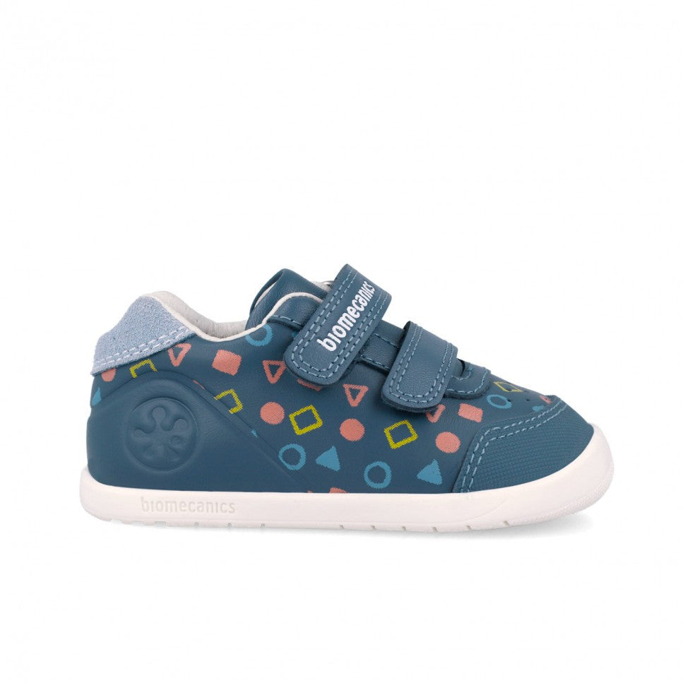 Biomecanics pantofi baieti  BAREFOOT 19-26 Sauvage Petrol forme geometrie