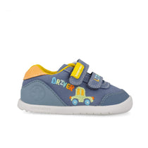 Biomecanics pantofi baieti First Steps Barefoot din panza canvas 19-26 Pique Jeans cu masina