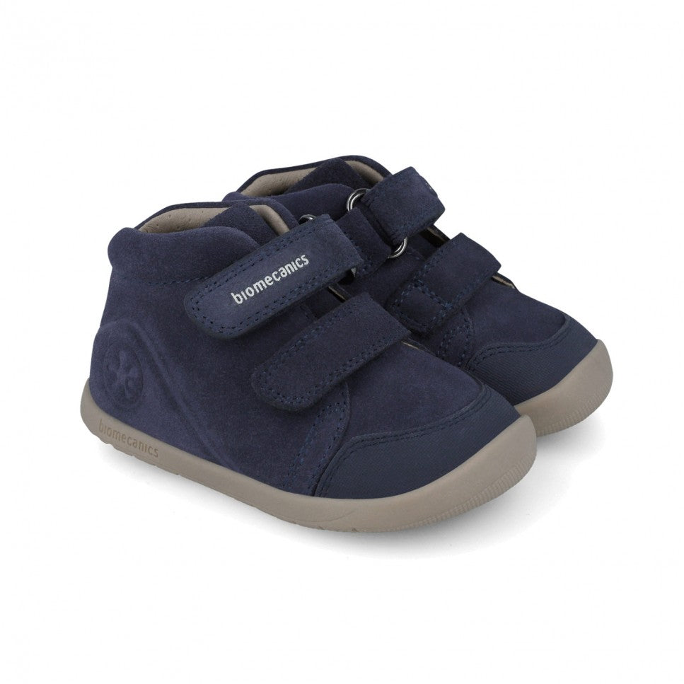 Biomecanics pantofi baieti Barefoot Primii Pasi 24 -26 Serraje Azul Imagine principală a produsului