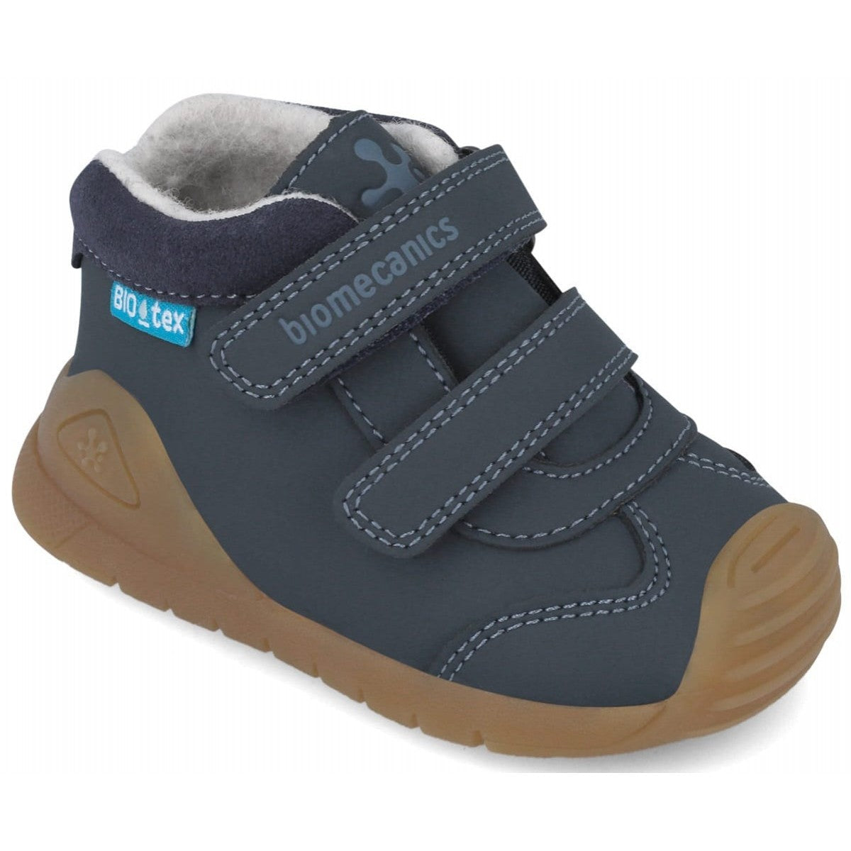 Biomecanics pantofi baieti captusiti 18-25 Nobuck Azul Marino