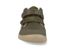 Biomecanics pantofi baieti captusiti Barefoot 19-23 Sauvage Militare cu dino