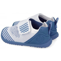 Biomecanics pantofi baieti de casa Wider Biohome Barefoot Primii Pasi 19-26 Rejilla Blanco y Indigo