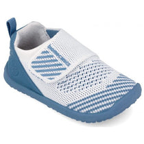 Biomecanics pantofi baieti de casa Wider Biohome Barefoot Primii Pasi 19-26 Rejilla Blanco y Indigo