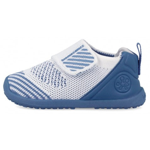 Biomecanics pantofi baieti de casa Wider Biohome Barefoot Primii Pasi 19-26 Rejilla Blanco y Indigo