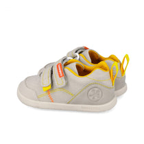 Biomecanics pantofi baieti din panza BAREFOOT 19-26 Pique Beige Y Amarillo