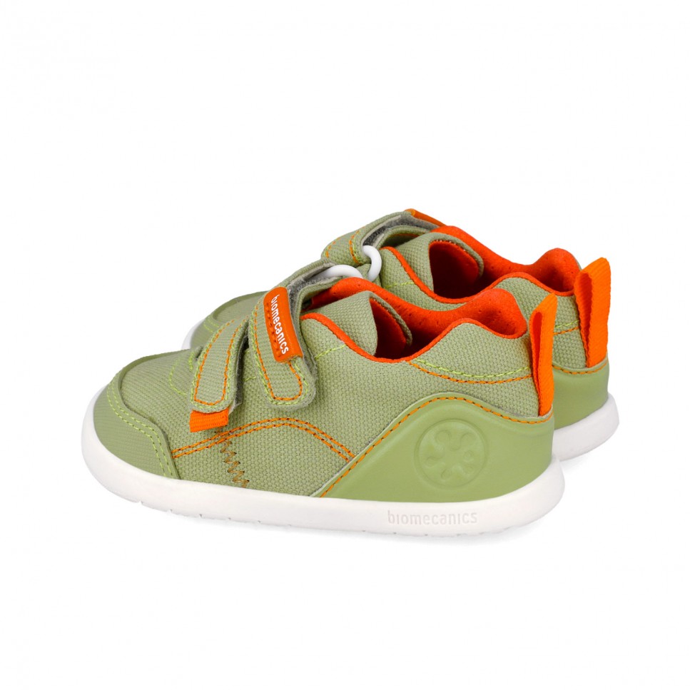 Biomecanics pantofi baieti din panza BAREFOOT 19-26 Pique Verde