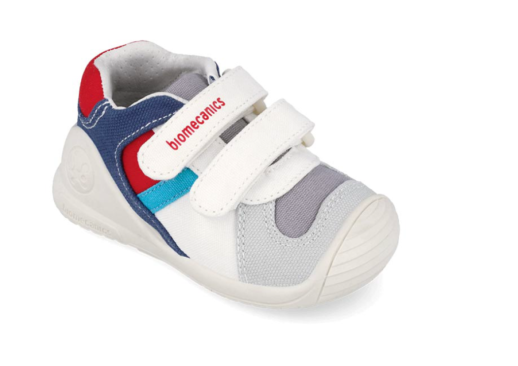 Biomecanics pantofi baieti din panza canvas 18-24 Pique Blanco Y Rojo Imagine principală a produsului