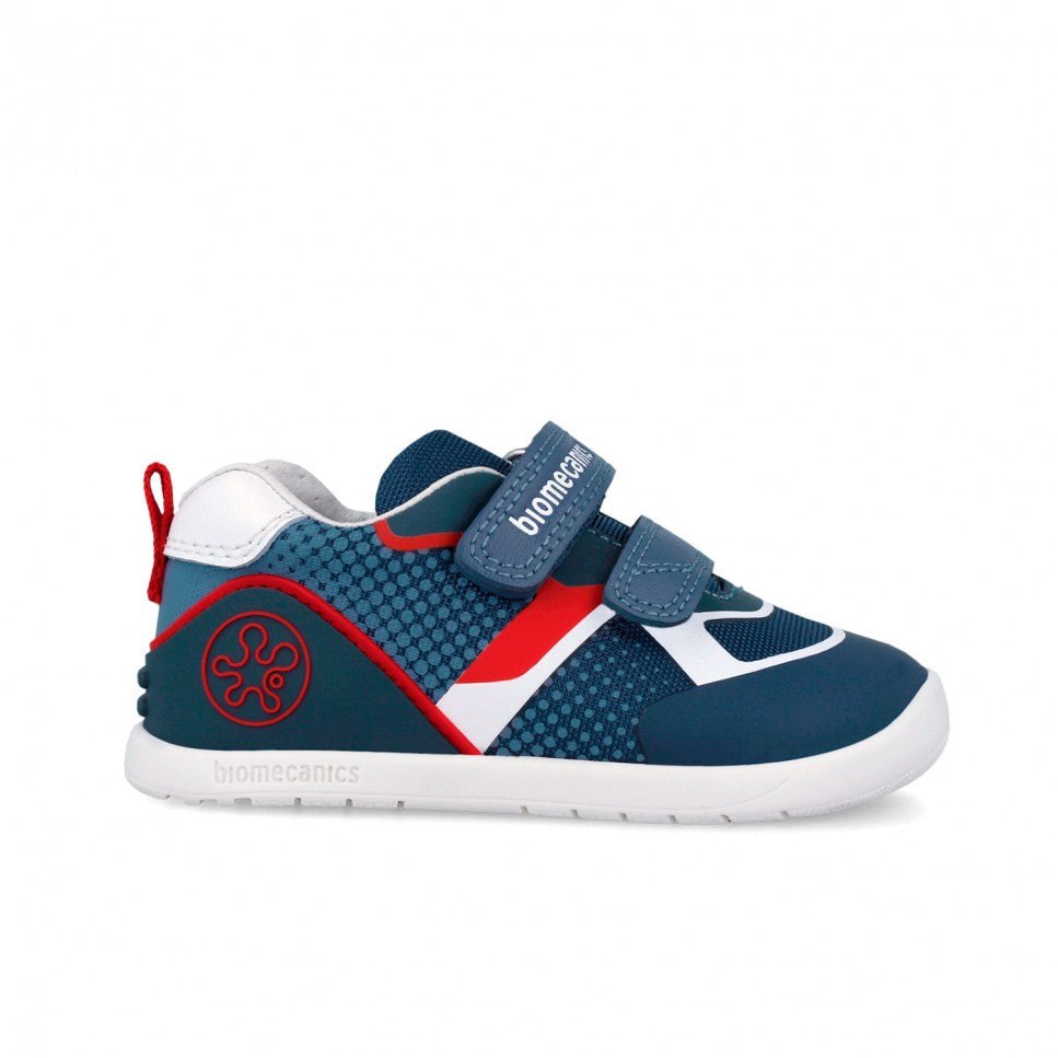 Biomecanics pantofi baieti  First Steps  Barefoot 19-26 Rejilla Petrol