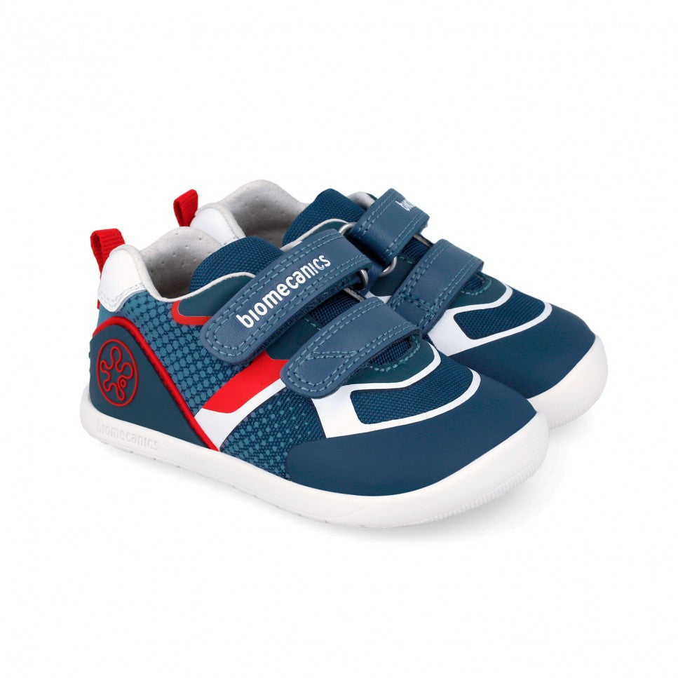 Biomecanics pantofi baieti  First Steps  Barefoot 19-26 Rejilla Petrol Imagine principală a produsului