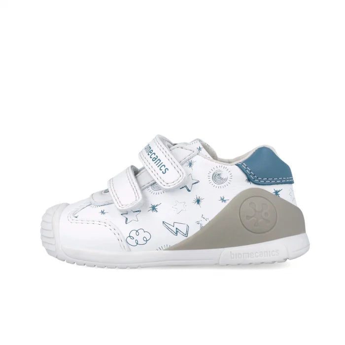Biomecanics pantofi baieti sport 18-24 Napa Blanco y Indigo cu stele