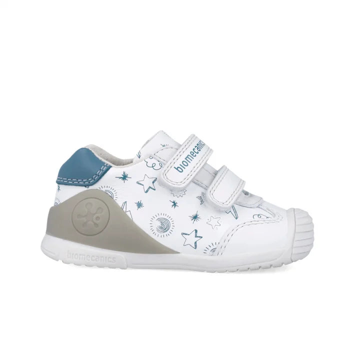 Biomecanics pantofi baieti sport 18-24 Napa Blanco y Indigo cu stele