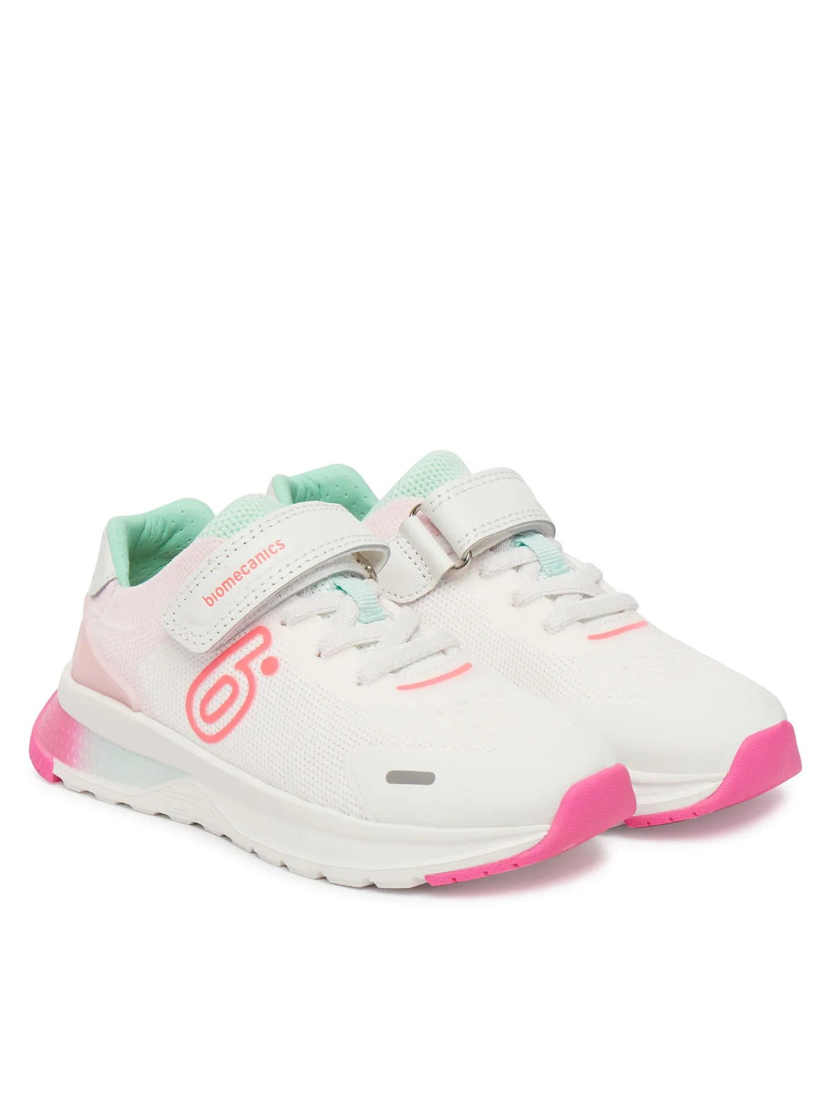 Biomecanics pantofi fet sport 25-34 Mat Blanco Y Aqua Imagine principală a produsului