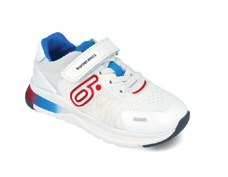 Biomecanics pantofi baieti sport 25-34 Mat Blanco Y Azul Elctrico