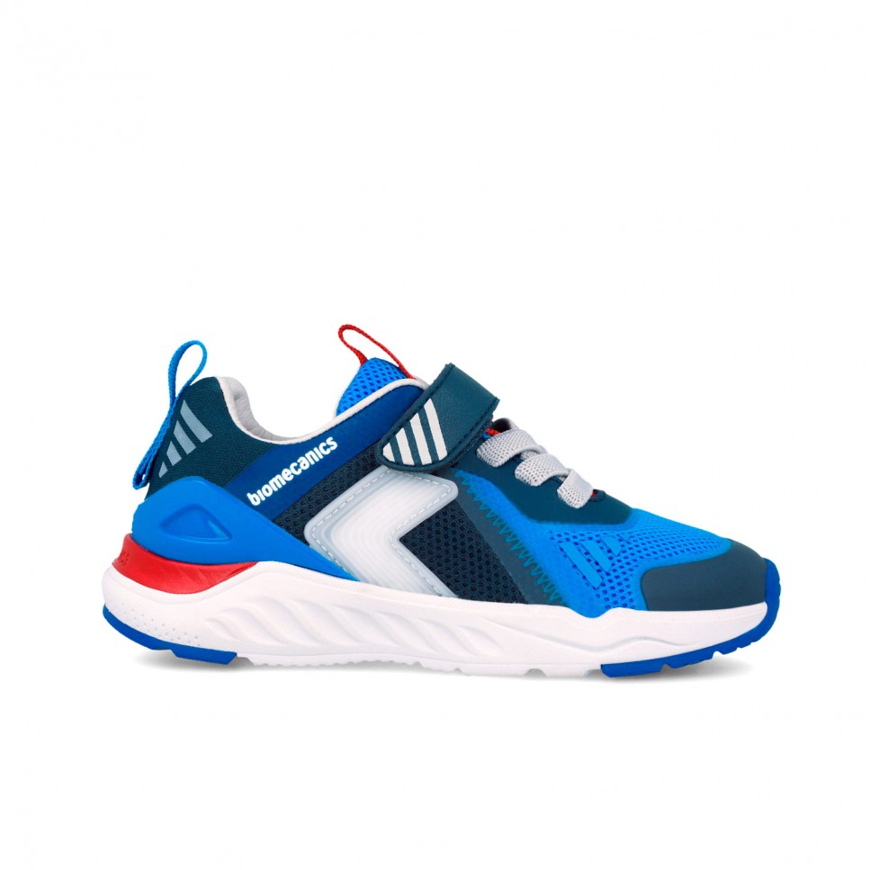 Biomecanics pantofi baieti sport cu LED 24-32 Rejilla Azul