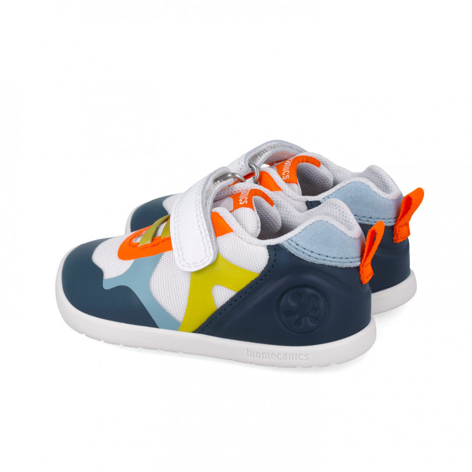 Biomecanics pantofi baieti sport Primii pasi 19-23 Rejilla Blanco Y Ocean