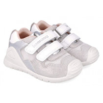 Biomecanics pantofi fete 18-24 Napa Blanco Y Plata