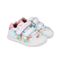 Biomecanics pantofi fete BAREFOOT 19-26 Napa Blanco cu leopard
