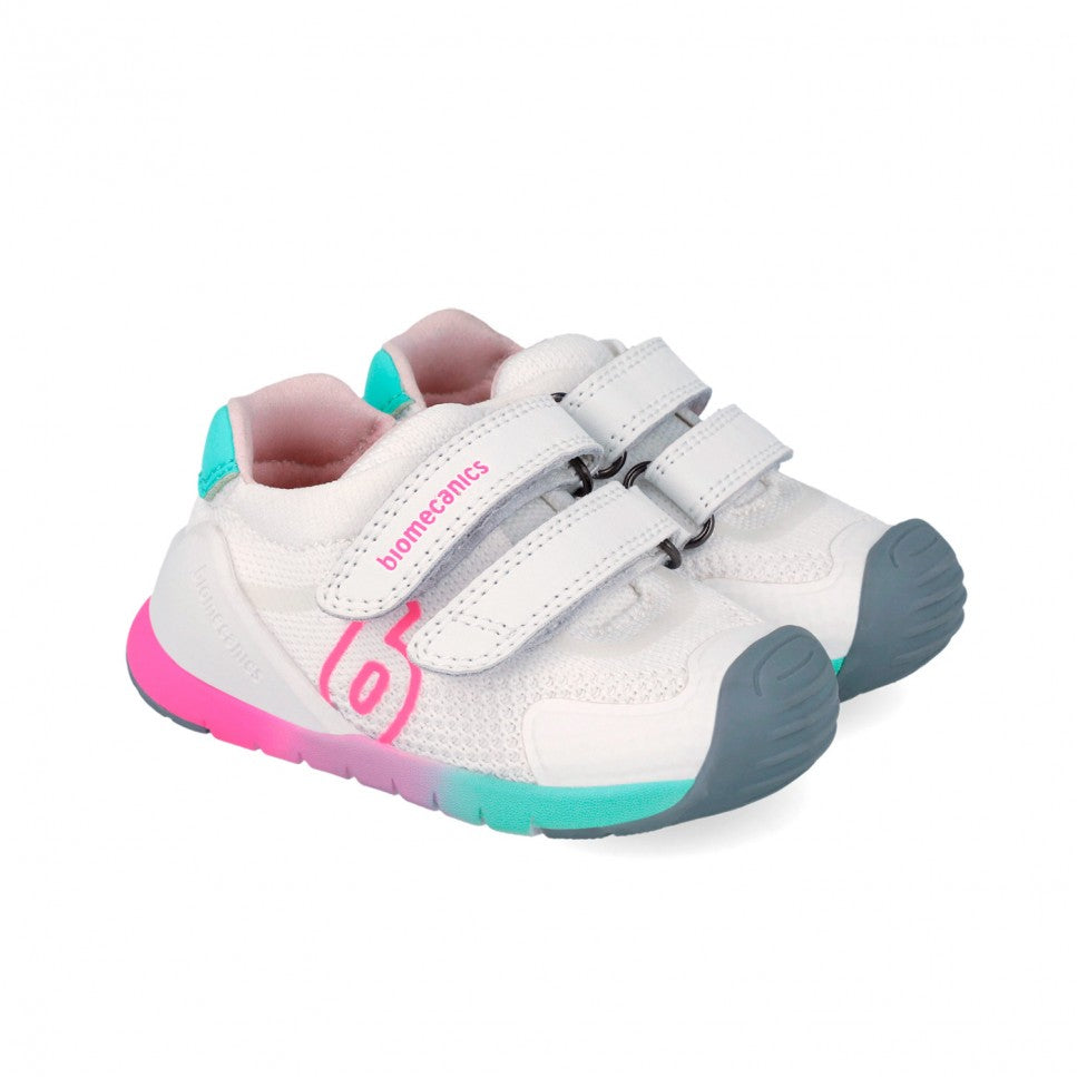 Biomecanics pantofi fete 19-25 Rejilla Blanco Y Fucsia Imagine principală a produsului