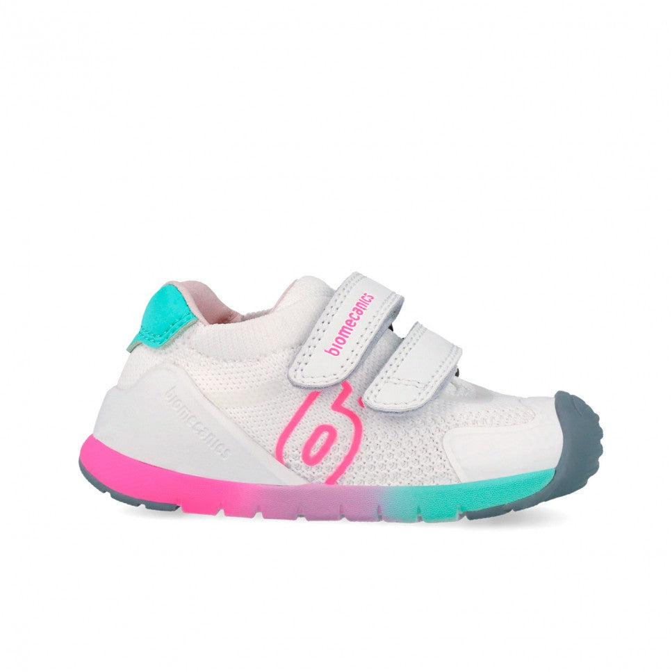 Biomecanics pantofi fete 19-25 Rejilla Blanco Y Fucsia Imagine secundară a produsului