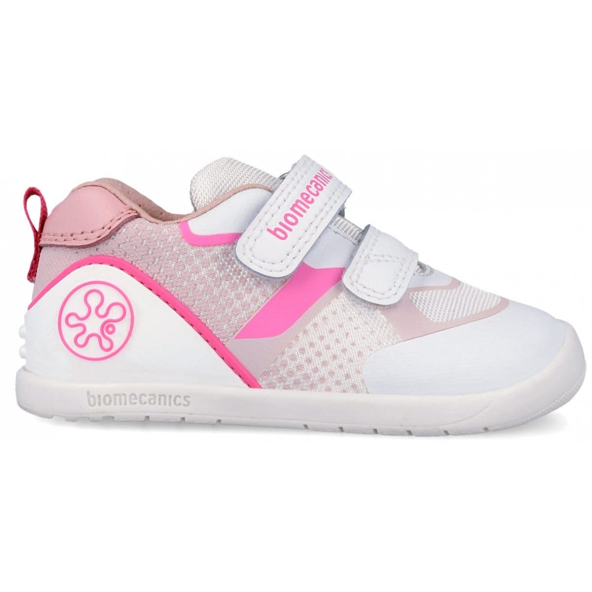 Biomecanics pantofi fete BAREFOOT 19-26 Rejilla Blanco Y Rosa Imagine secundară a produsului