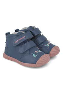 Biomecanics pantofi fete captusiti 18-25 Sauvage Petrol cu floare si colibri