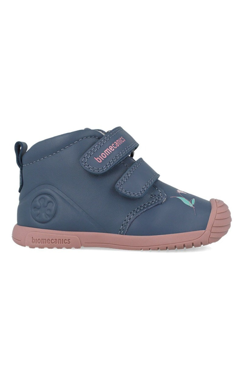 Biomecanics pantofi fete captusiti 18-25 Sauvage Petrol cu floare si colibri