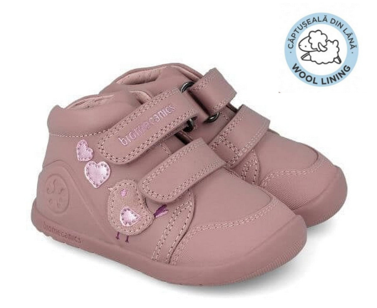 Biomecanics pantofi fete captusiti Barefoot 24-26 Sauvage Kiss cu pasare Imagine principală a produsului