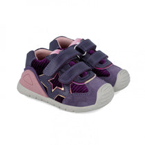 Biomecanics pantofi fete cu catifea 18-24 Plum cu stea
