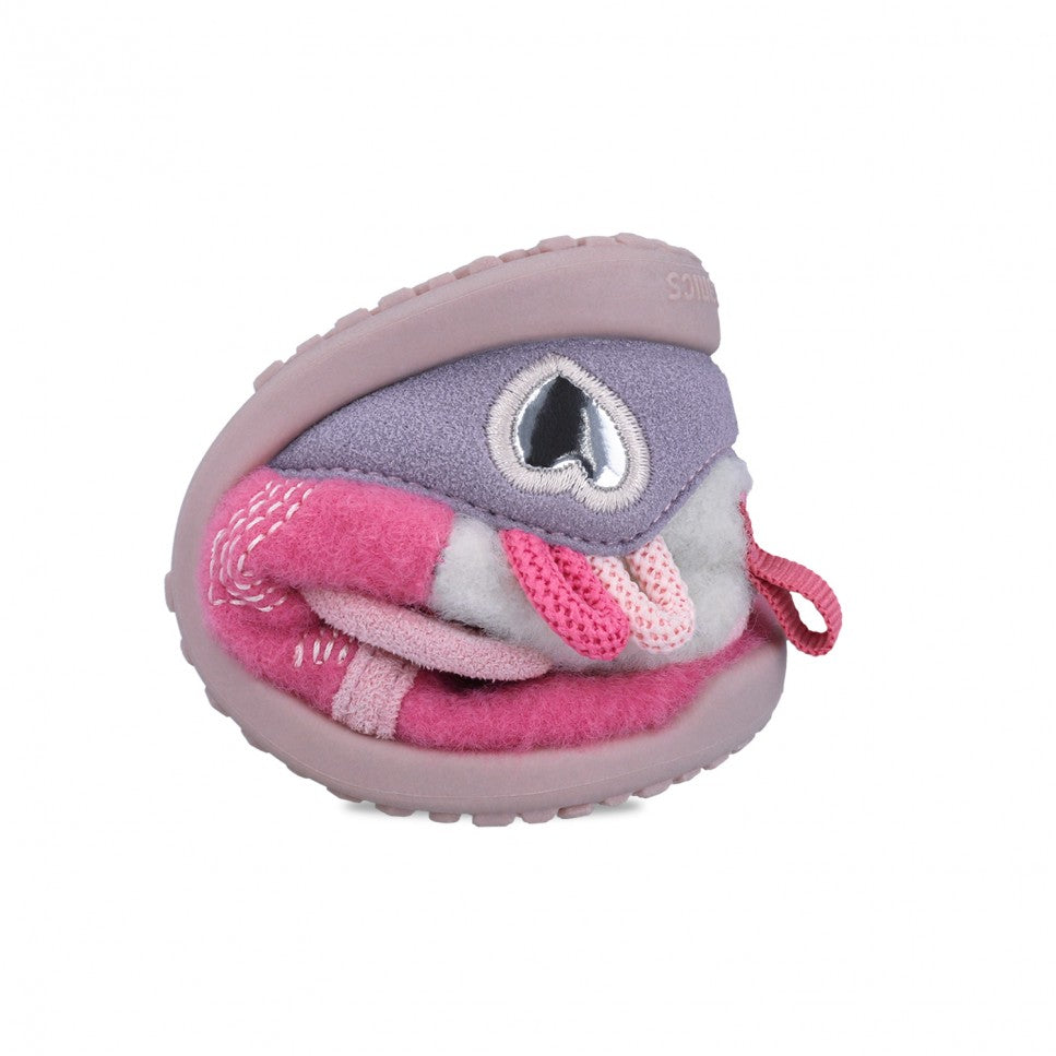 Biomecanics pantofi fete de casa Barefoot Primii Pasi 19-25 Mat Chicle cu iepuras Imagine secundară a produsului