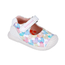 Biomecanics pantofi fete decupati 18-24 Napa Blanco cu inimioare