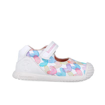 Biomecanics pantofi fete decupati 18-24 Napa Blanco cu inimioare