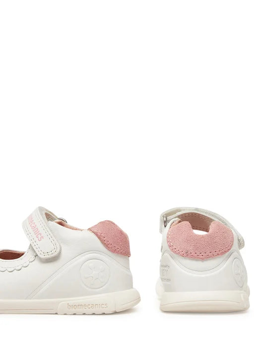 Biomecanics pantofi fete decupati 18-24 Napa Blanco cu puisor