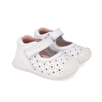 Biomecanics pantofi fete decupati 18-25 Sauvage Blanco cu stelute decupate