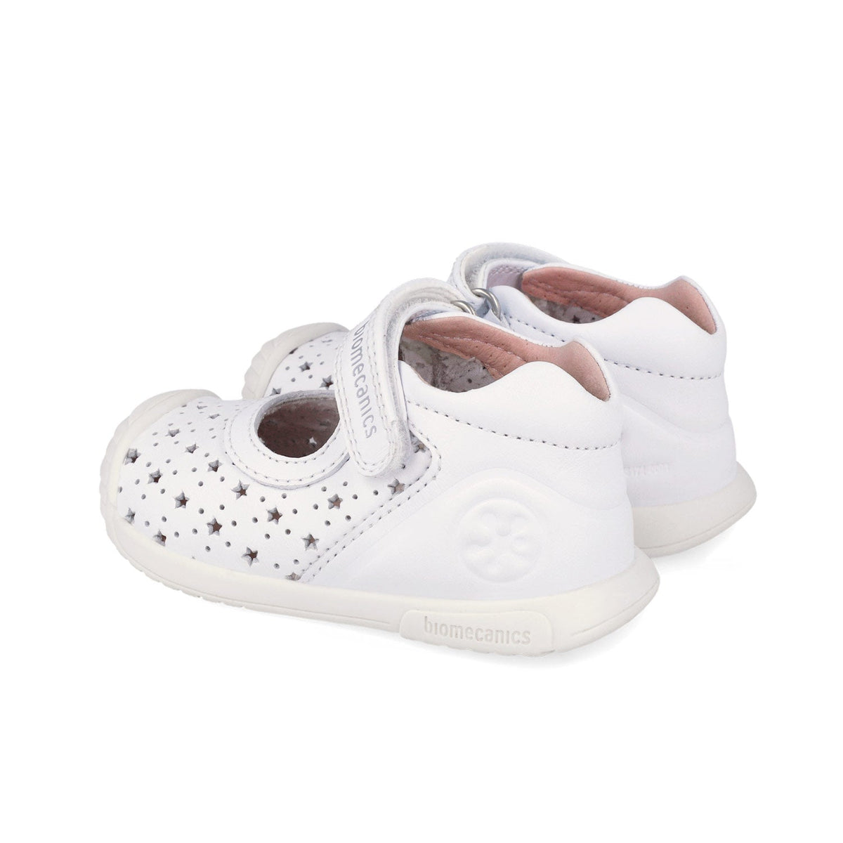 Biomecanics pantofi fete decupati 18-25 Sauvage Blanco cu stelute decupate