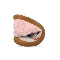 Biomecanics pantofi fete din panza BAREFOOT 19-26 Lurex Beige
