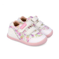 Biomecanics pantofi fete din panza BAREFOOT 19-26 Lurex Blanco