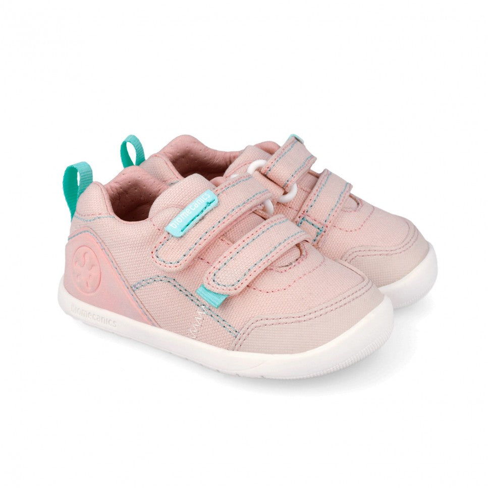 Biomecanics pantofi fete din panza BAREFOOT 19-26 Pique Rosa