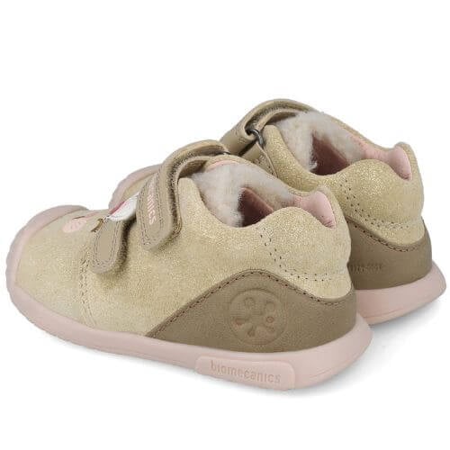 Biomecanics pantofi fete necaptusiti 18-25 Serraje laminado Latte machiato cu iepuras Imagine secundară a produsului