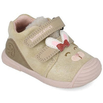 Biomecanics pantofi fete necaptusiti 18-25 Serraje laminado Latte machiato cu iepuras