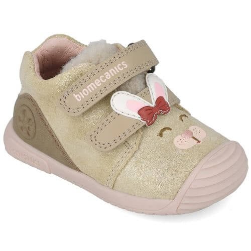 Biomecanics pantofi fete necaptusiti 18-25 Serraje laminado Latte machiato cu iepuras